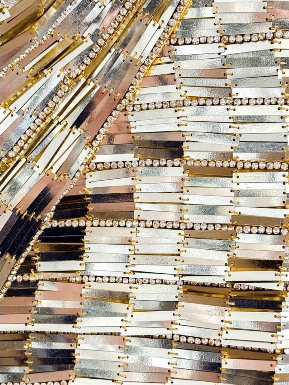 Retrofete Aura Gold Embellished Dress Size Large (L) $2198 NWOT - Picture 10 of 14